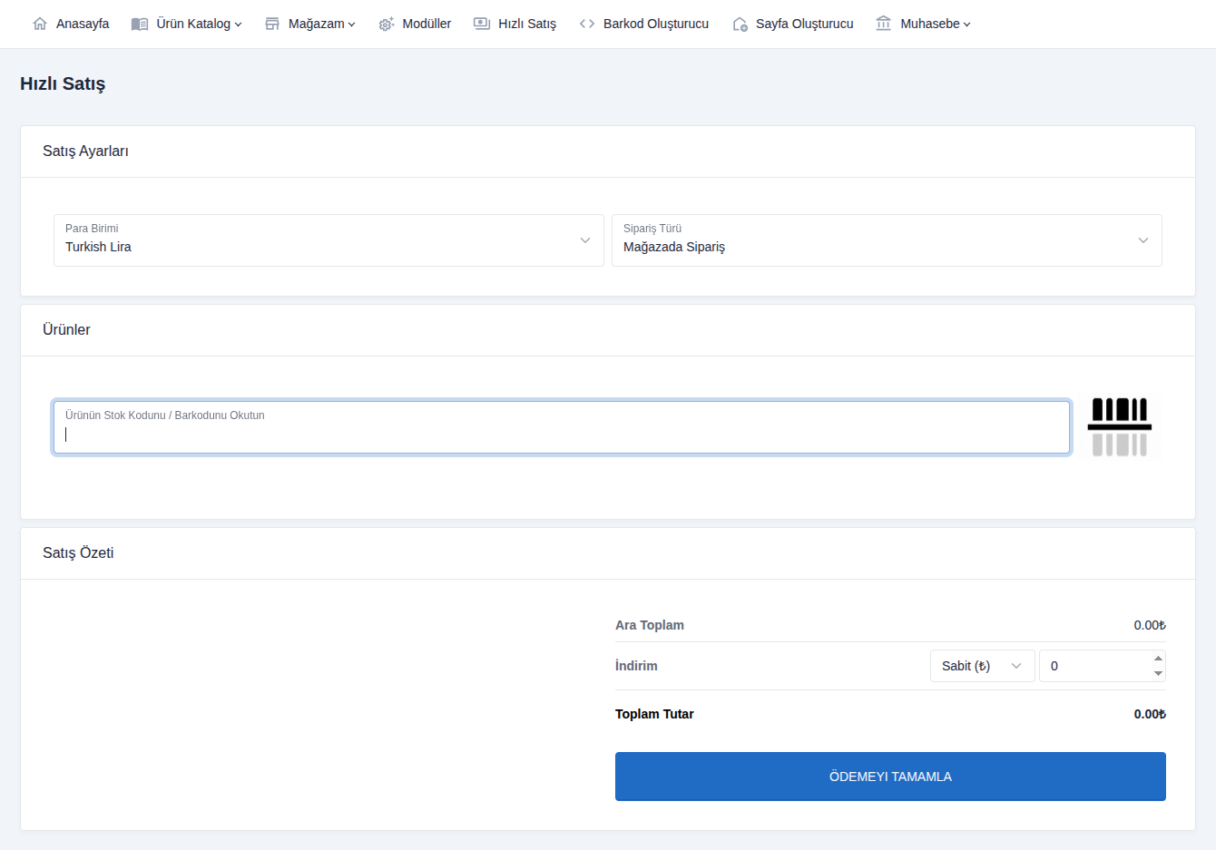 Kapsamlı ve Kolay Kasaönü Satışları